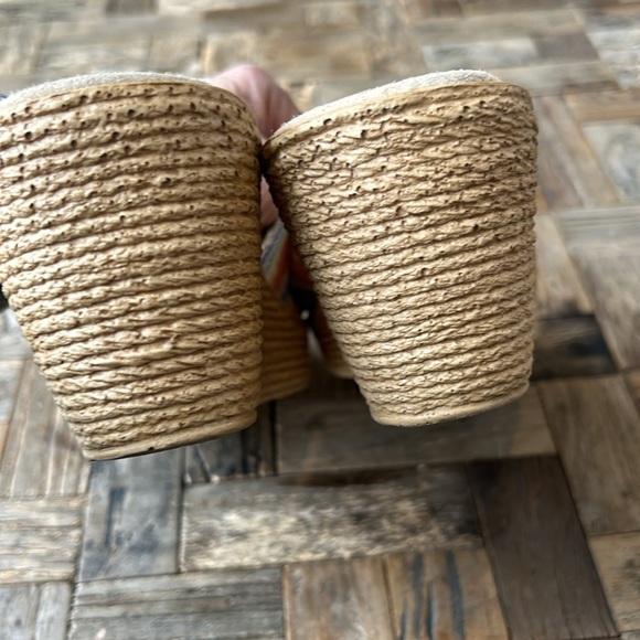 Sbicca Rainbow Platform Wedge Slide Sandals - Picture 3 of 5